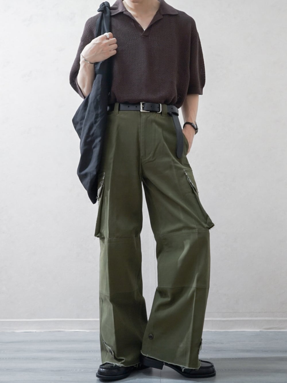 soerte（ソエルテ）の「M47 Wide straight military pants