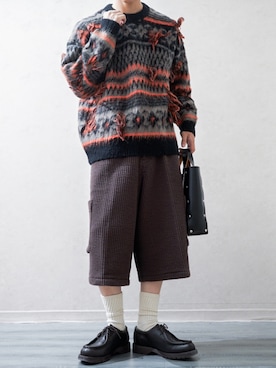 「アイテム（モカシン/デッキシューズ）」を使った、Takiさん（メンズ・169cm・20代）の秋コーディネート