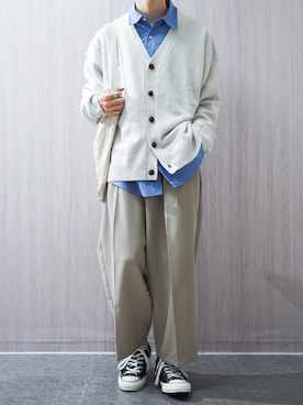 「CASPER JOHN（キャスパージョン）のアイテム」を使った、Takiさん（骨格ウェーブ・メンズ・169cm）の春コーディネート