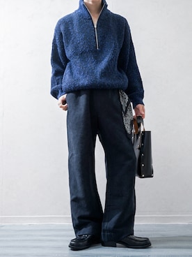 「アイテム（バンダナ/スカーフ）」を使った、Takiさん（メンズ・169cm）の秋コーディネート