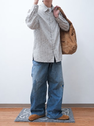 「BIRKENSTOCK(ビルケンシュトック)の<BIRKENSTOCK> BOSTON/ボストン スエード サンダル(サンダル)」を使った、Takiさん(メンズ・169cm)の秋コーディネート