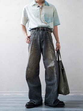 「アイテム（モカシン/デッキシューズ）」を使った、Takiさん（メンズ・169cm・20代）の夏コーディネート