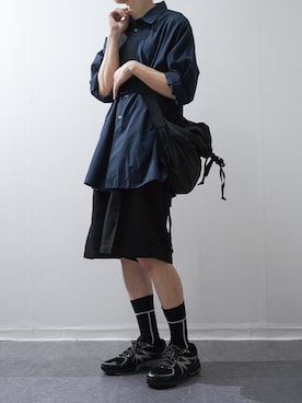 「NEW BALANCE（ニューバランス）のアイテム」を使った、Takiさん（骨格ウェーブ・メンズ・169cm）の夏コーディネート