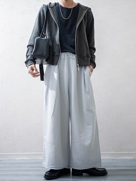 「アイテム（タンクトップ）」を使った、Takiさん（メンズ・169cm）の秋コーディネート