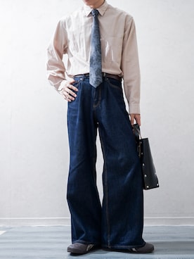 「アイテム（フォーマルスーツ/小物）」を使った、Takiさん（メンズ・169cm）の秋コーディネート