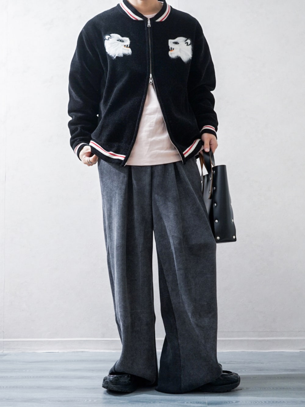 DAIRIKU（ダイリク）の「Needle Punch Reversible Ska Knit