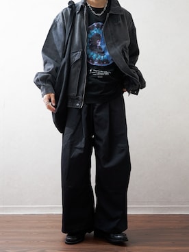 「SHAREEF（シャリーフ）のアイテム」を使った、Takiさん（メンズ・169cm）の秋コーディネート