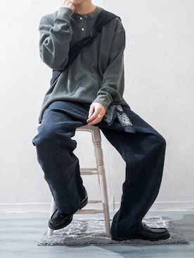 「アイテム（財布/小物）」を使った、Takiさん（メンズ・169cm）の秋コーディネート