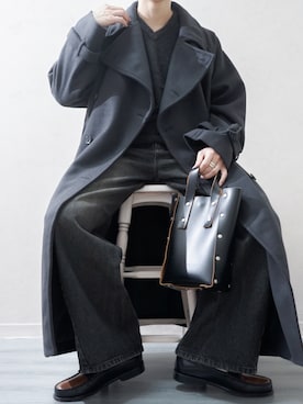 「アイテム（トレンチコート）」を使った、Takiさん（メンズ・169cm・20代）の冬コーディネート