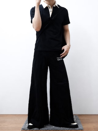 「CONZ(コンズ)のfly front polo/ポロシャツ/CONZ/カーブデザイン/カッティング/夏服(ポロシャツ)」を使った、Takiさん(メンズ・169cm)の夏コーディネート