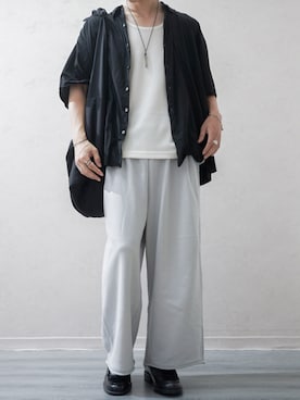 「アイテム（スウェットパンツ）」を使った、Takiさん（メンズ・169cm・20代）の夏コーディネート