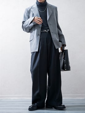 「アイテム（ハンドバッグ）」を使った、Takiさん（メンズ・169cm）の秋コーディネート