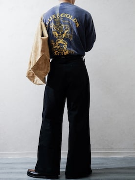 「BOW WOW（バウワウ）のUS NAVY SEALAB LS（Tシャツ/カットソー、ブルー系）」を使った、Takiさん（メンズ・169cm）の春コーディネート