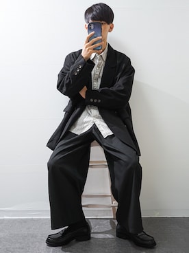 「Steven Alan（スティーブンアラン）のアイテム（トップス）」を使った、Takiさん（メンズ・169cm）の秋コーディネート