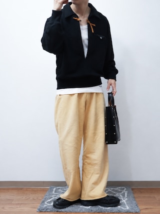「KHOKI(コッキ)の【KHOKI】Skipper sweatshirt(スウェット)」を使った、Takiさん(メンズ・169cm)の秋コーディネート