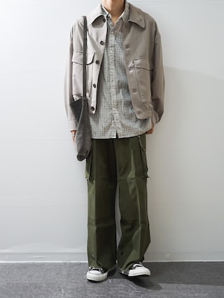 WYM LIDNM（ウィム バイ リドム）の「PE W-POCKET WIDE BLOUSON