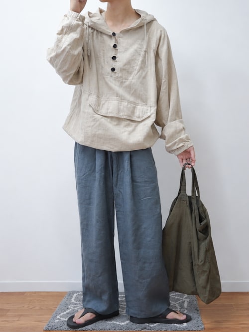 「Anachronorm(アナクロノーム)のANACHRONORM / アナクロノーム UTILITY ANORAK PULLOVER(その他アウター)」を使った、Takiさん(メンズ・169cm)の秋コーディネート