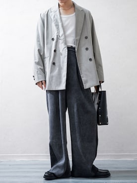 「アイテム（ハンドバッグ）」を使った、Takiさん（メンズ・169cm）の秋コーディネート
