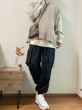 「epnok（エプノック）のアイテム（バッグ）」を使った、Takiさん（メンズ・169cm）の秋コーディネート