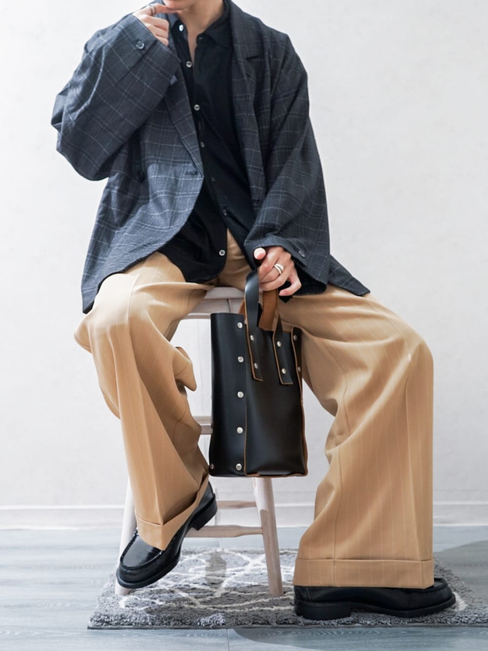 soerte（ソエルテ）の「Wide straight slacks/ワイドストレート