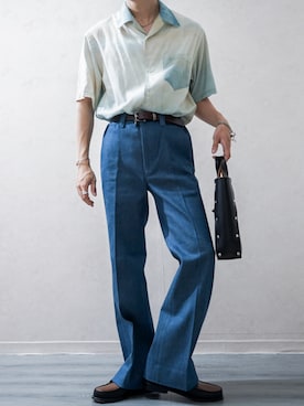 「アイテム（ハンドバッグ）」を使った、Takiさん（メンズ・169cm）の夏コーディネート