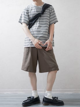 「アイテム（トートバッグ）」を使った、Takiさん（メンズ・169cm・20代）の夏コーディネート