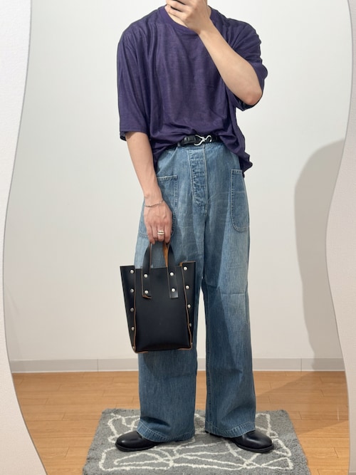 「Hender Scheme(エンダースキーマ)のassemble hand bag tall S(ハンドバッグ)」を使った、Takiさん(メンズ・169cm)の夏コーディネート