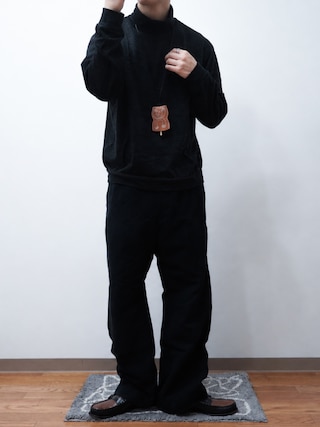 「marka（マーカ）のmarka / マーカ：TURTLE NECK - sp120's wool cotton knit -：M24C-17CS01C[COR]（Tシャツ/カットソー）」を使った、Takiさん（メンズ・169cm）の秋コーディネート