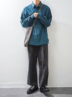 「RAGEBLUE（レイジブルー）のアイテム（トップス）」を使った、Takiさん（メンズ・169cm）の秋コーディネート