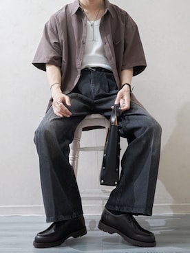 「アイテム（ハンドバッグ）」を使った、Takiさん（メンズ・169cm・20代）の夏コーディネート
