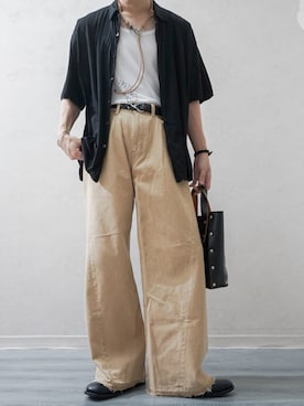 「Hender Scheme（エンダースキーマ）のアイテム」を使った、Takiさん（メンズ・169cm）の夏コーディネート