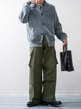 「アイテム（ハンドバッグ）」を使った、Takiさん（メンズ・169cm）の秋コーディネート