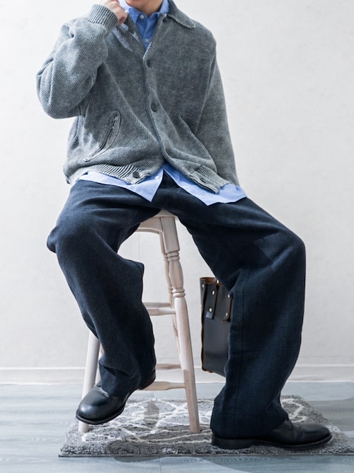 セール】DAIRIKU / ダイリク Vintage Dyed Knit Jacket（カーディガン