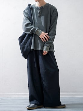 「アイテム（トートバッグ）」を使った、Takiさん（メンズ・169cm）の秋コーディネート