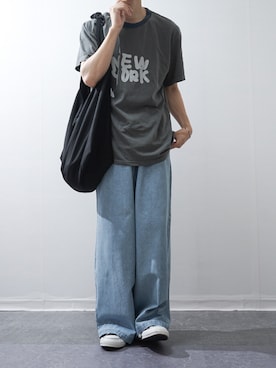 「TODAY edition（トゥデイエディション）のアイテム」を使った、Takiさん（メンズ・169cm）の夏コーディネート