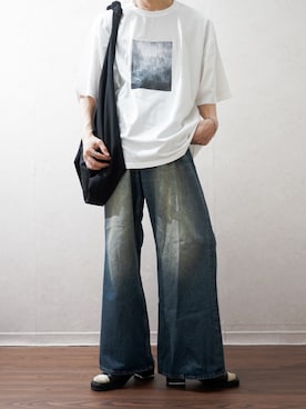 「RAGEBLUE（レイジブルー）のアイテム（パンツ）」を使った、Takiさん（メンズ・169cm）の夏コーディネート