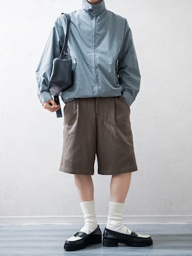 「アイテム（バッグ）」を使った、Takiさん（メンズ・169cm）の秋コーディネート