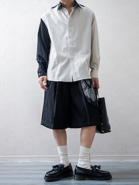 「アイテム（バンダナ/スカーフ）」を使った、Takiさん（メンズ・169cm）の秋コーディネート