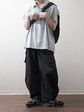 「Confirm（コンファーム）のアイテム」を使った、Takiさん（メンズ・169cm）の夏コーディネート