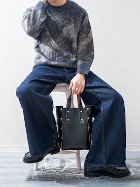 「アイテム（ハンドバッグ）」を使った、Takiさん（メンズ・169cm）の秋コーディネート