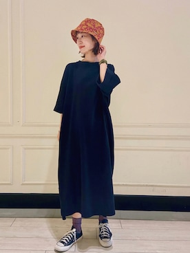 「JOURNAL STANDARD LUXE（ジャーナルスタンダード　ラックス）のアイテム（ワンピース/ドレス）」を使った、たけむさん（レディース・158cm）の夏コーディネート
