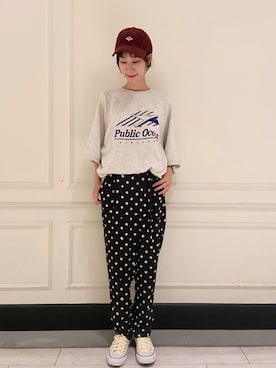 「note et silence （ノートエシロンス）のアイテム（パンツ）」を使った、たけむさん（レディース・158cm）の夏コーディネート