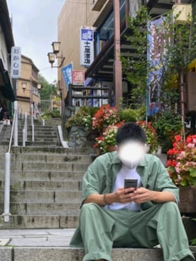 「niko and...（ニコアンド）のアイテム（セットアップ）」を使った、のんさん（メンズ・167cm）の秋コーディネート