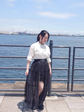「HARE（ハレ）のアイテム」を使った、nknanaさん（レディース・157cm）の夏コーディネート