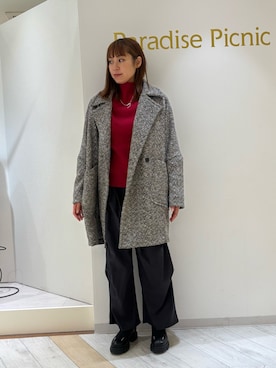 「コクーンコート」｜しいさん（レディース・162cm）の秋コーディネート