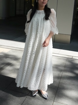 「アイテム（ドレス）」を使った、UNi_staffさん（レディース・155cm）の夏コーディネート