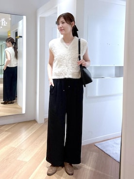 「ROPE' PICNIC（ロペピクニック）のアイテム（ショルダーバッグ）」を使った、annaさん（レディース・167cm）の秋コーディネート