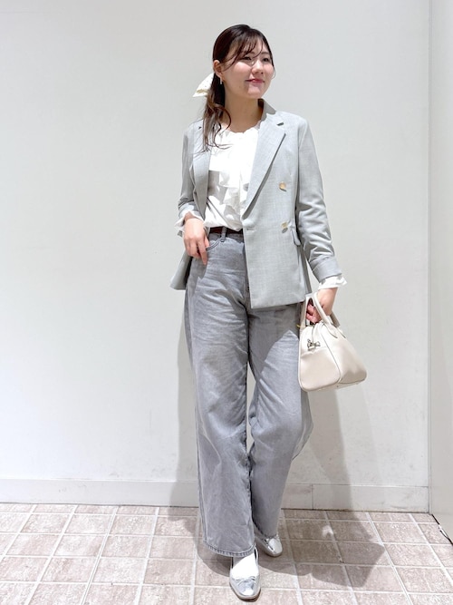 抗菌防臭・接触冷感・UVカット カナパ金ボタンジャケット通勤・セットアップ対応 ROPE' PICNIC｜【抗菌防臭・接触冷感・UVカット】カナパ金ボタン