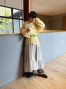 「BEAMS BOY（ビームスボーイ）のアイテム（バッグ）」を使った、me youさん（レディース・165cm）の春コーディネート