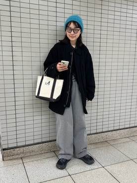 「アイテム（ハンドバッグ）」を使った、me youさん（レディース・165cm）の冬コーディネート